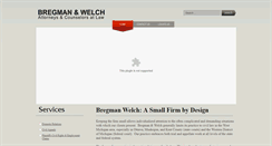 Desktop Screenshot of bregmanwelch.com